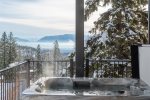 Soak in your private hot tub & take in the spectacular views 
